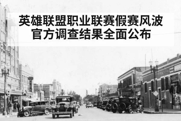 英雄联盟职业联赛假赛风波官方调查结果全面公布